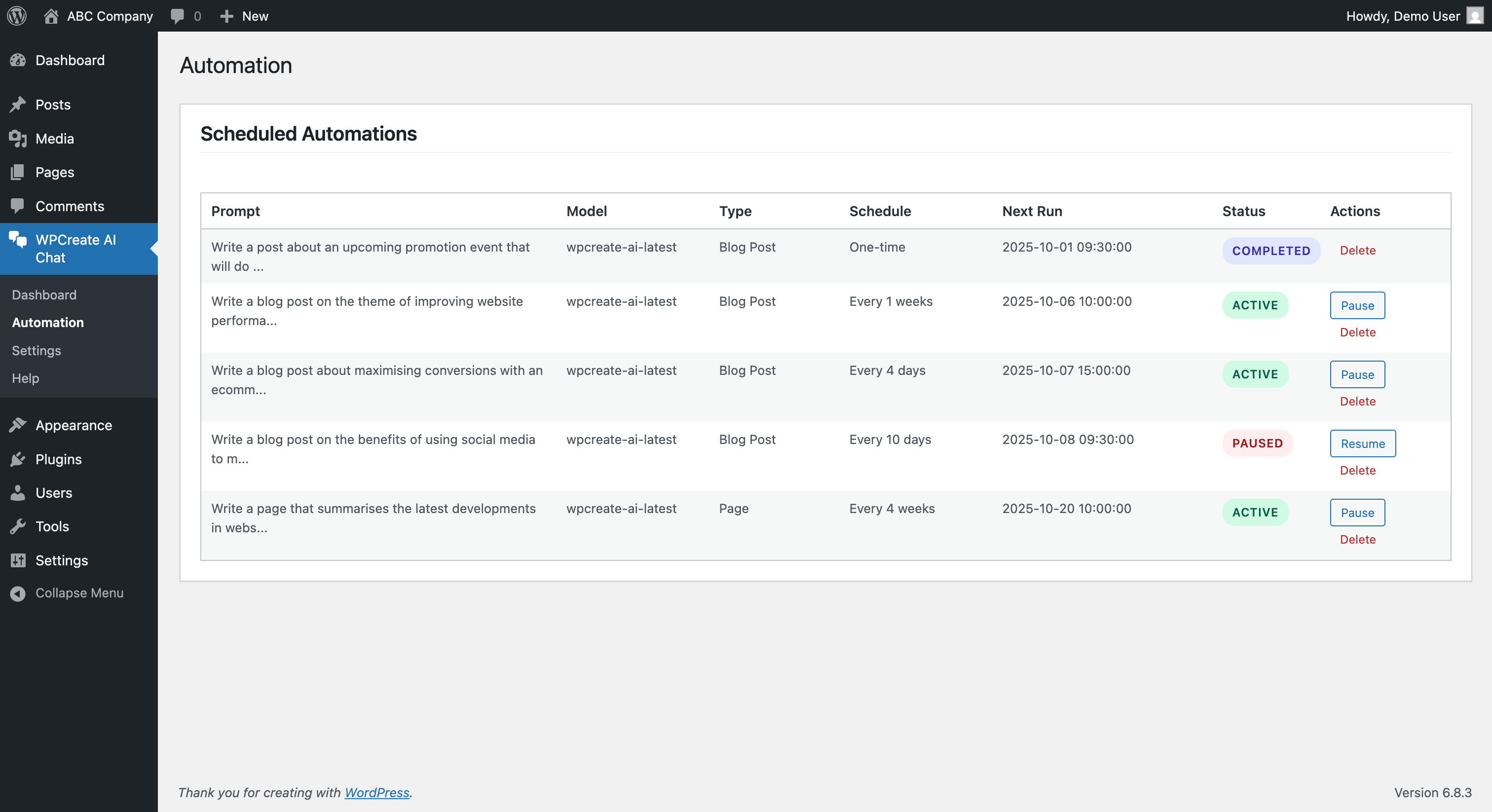 Automation Task Management